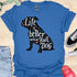 Life is better with a bulldog - V9 - Artistic Inset T-Shirt